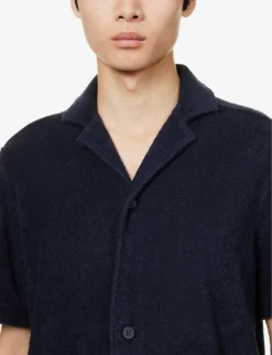 ORLEBAR BROWN Howell Regular-fit Cotton-towelling Shirt 9 ORLEBAR BROWN Howell Regular-fit Cotton-towelling Shirt -Falkeis Store R04150122 NIGHTIRIS ALT04