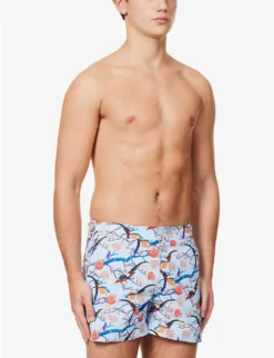 ORLEBAR BROWN Setter Flight Graphic-print Swim Shorts -Falkeis Store R04150133 LIGHTISLANDSKY ALT02