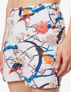 ORLEBAR BROWN Bulldog Floral-print Swim Shorts -Falkeis Store R04150135 WHITESAND ALT04