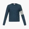 Cable-knit 4-bar Wool-blend Knitted Jumper
