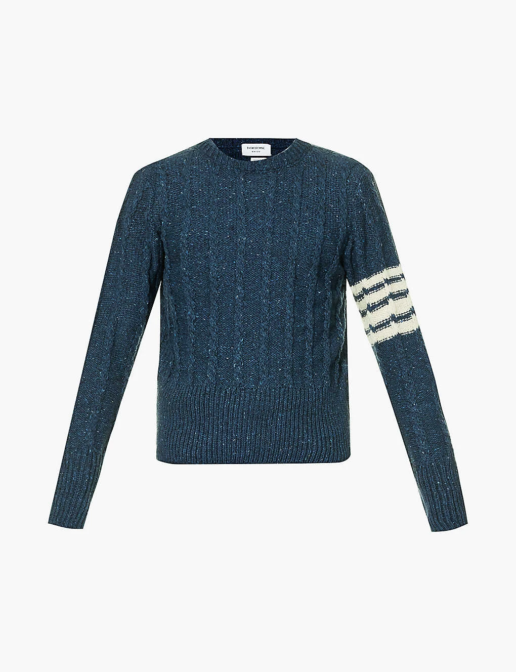 Cable-knit 4-bar Wool-blend Knitted Jumper 1 Cable-knit 4-bar Wool-blend Knitted Jumper
