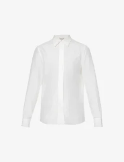 Alexander McQueen Curved-hem Relaxed-fit Silk Shirt