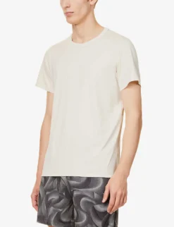 Lululemon Fundamental Abrasion-resistant Stretch-jersey T-shirt -Falkeis Store R04153884 BONE ALT02