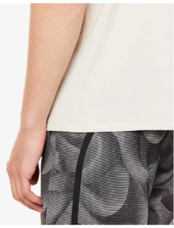 Lululemon Fundamental Abrasion-resistant Stretch-jersey T-shirt -Falkeis Store R04153884 BONE ALT04