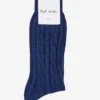 PAUL SMITH Cable Knit-pattern Cotton-blend Socks