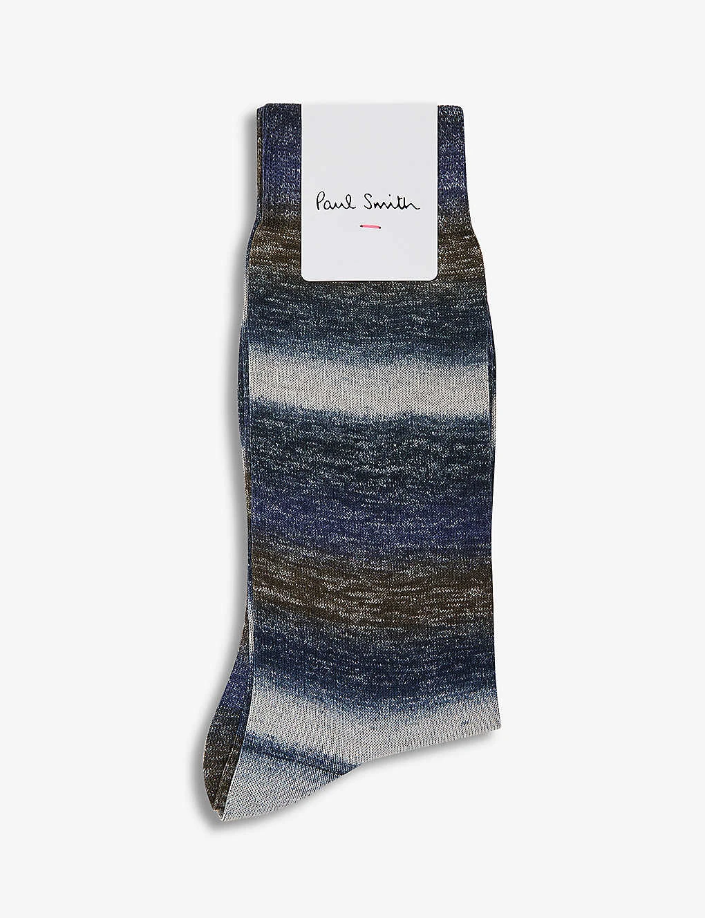PAUL SMITH Ombre-pattern Cotton-blend Socks 1 PAUL SMITH Ombre-pattern Cotton-blend Socks