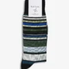 PAUL SMITH Benito Stripe Stretch-cotton Blend Socks