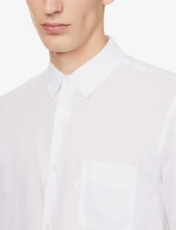 Monaco Regular-fit Linen Shirt -Falkeis Store R04155312 WHITE ALT04