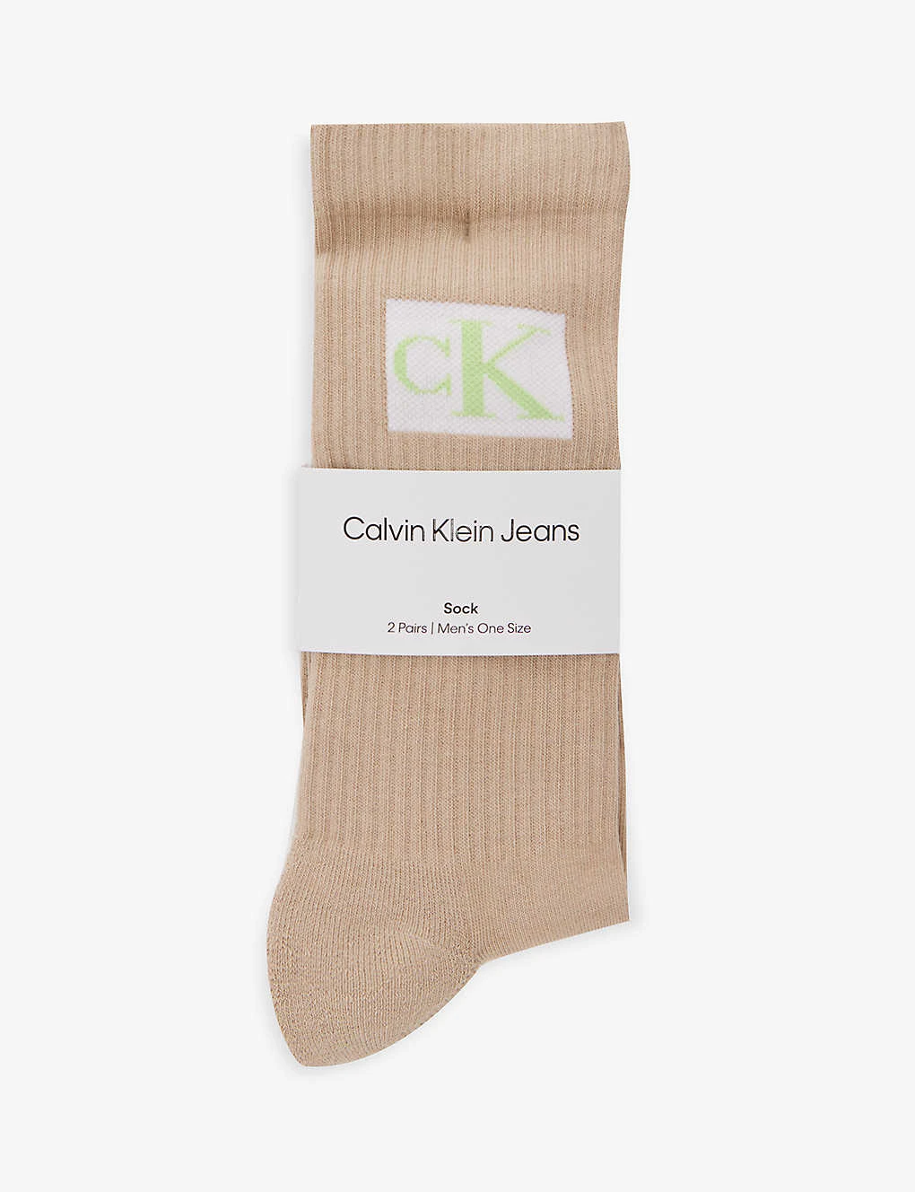 Calvin Klein Logo-print Cuff Pack Of Two Stretch Cotton-blend Socks 1 Calvin Klein Logo-print Cuff Pack Of Two Stretch Cotton-blend Socks