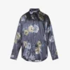 Acne Studios Setar Crinkled Oversized Stretch-satin Shirt