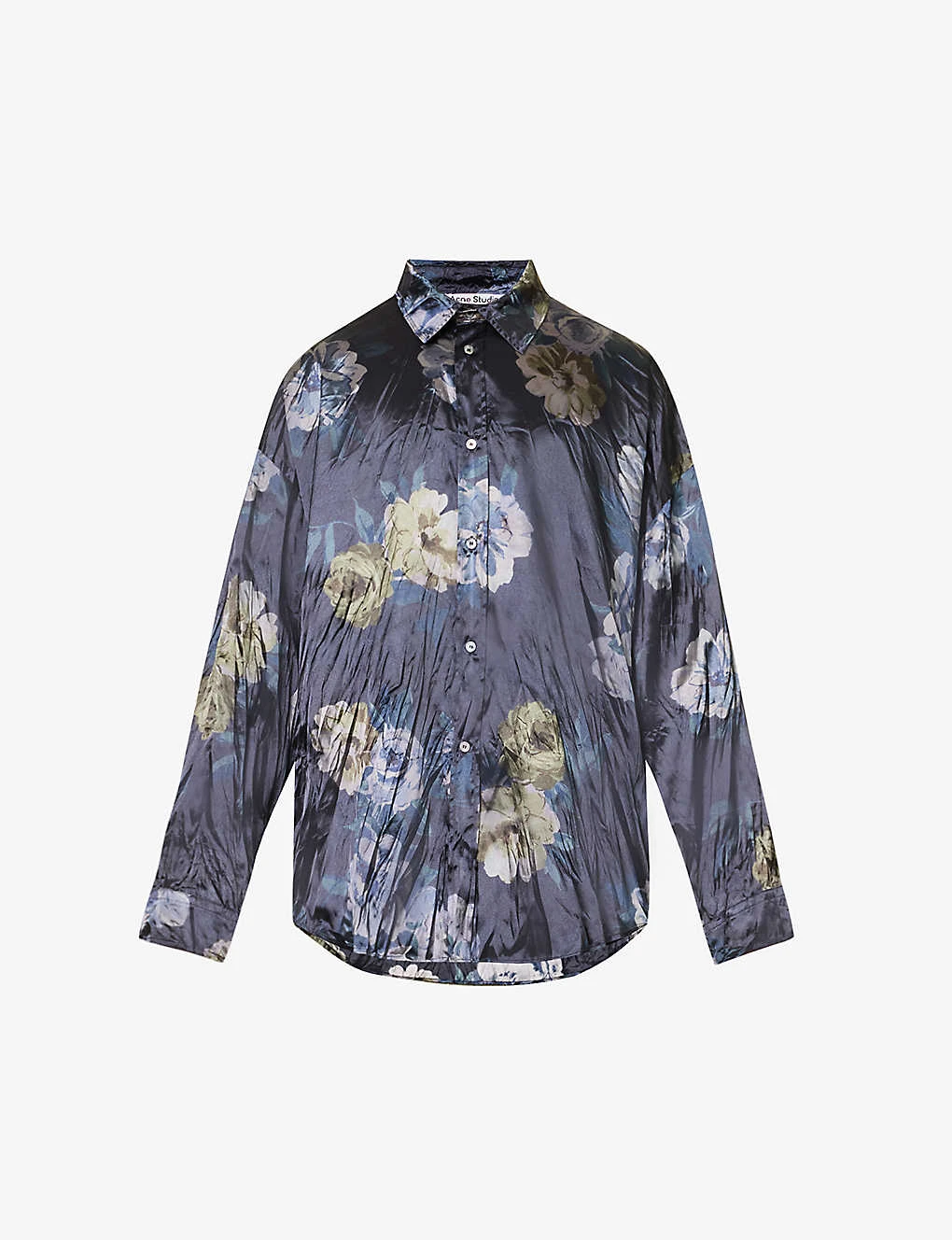 Acne Studios Setar Crinkled Oversized Stretch-satin Shirt 1 Acne Studios Setar Crinkled Oversized Stretch-satin Shirt