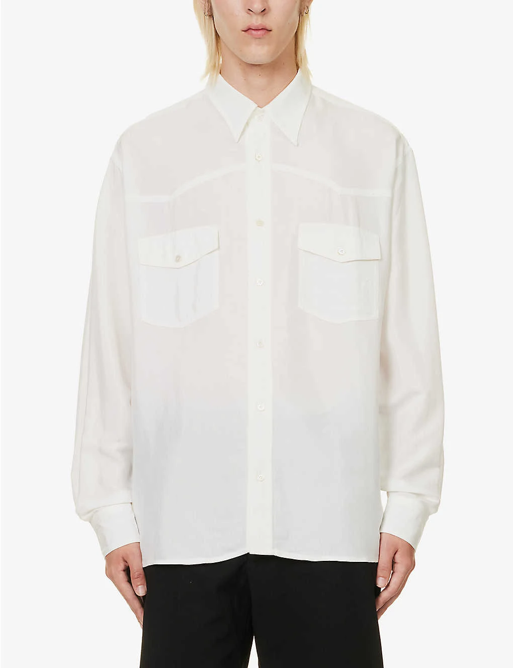 Acne Studios Sandrok Western Graphic-print Oversized Woven Shirt 3 Acne Studios Sandrok Western Graphic-print Oversized Woven Shirt - Image 3