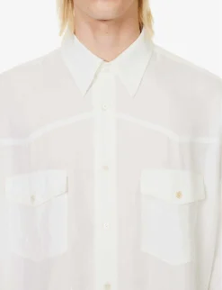 Acne Studios Sandrok Western Graphic-print Oversized Woven Shirt 9 Acne Studios Sandrok Western Graphic-print Oversized Woven Shirt -Falkeis Store R04157568 OFFWHITE ALT04