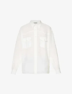 Acne Studios Sandrok Western Graphic-print Oversized Woven Shirt