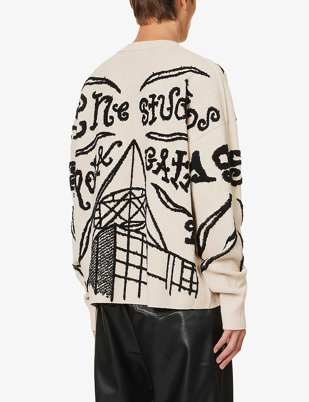 Acne Studios Kuis Antenne Graphic-intarsia Knitted Jumper 4 Acne Studios Kuis Antenne Graphic-intarsia Knitted Jumper - Image 4