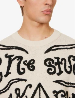 Acne Studios Kuis Antenne Graphic-intarsia Knitted Jumper 9 Acne Studios Kuis Antenne Graphic-intarsia Knitted Jumper -Falkeis Store R04157570 ECRUBLACK ALT04