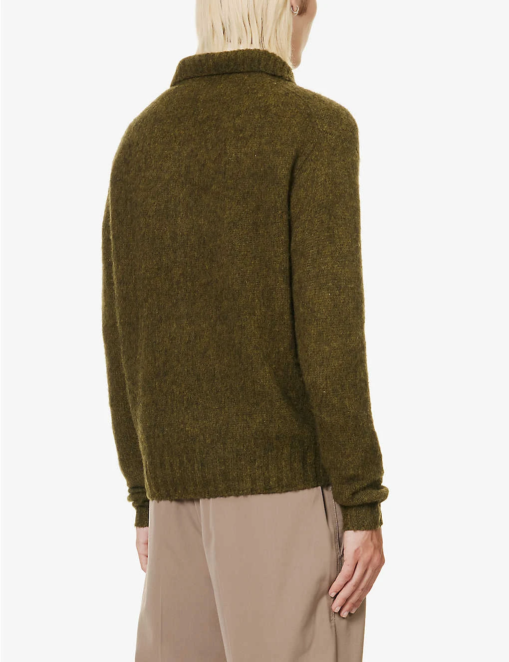 Acne Studios Kabriel Fuzzy-knit Regular-fit Wool-knit Cardigan 4 Acne Studios Kabriel Fuzzy-knit Regular-fit Wool-knit Cardigan - Image 4