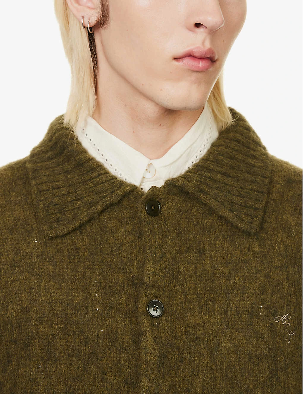 Acne Studios Kabriel Fuzzy-knit Regular-fit Wool-knit Cardigan 5 Acne Studios Kabriel Fuzzy-knit Regular-fit Wool-knit Cardigan - Image 5