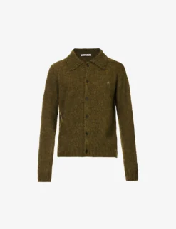Acne Studios Kabriel Fuzzy-knit Regular-fit Wool-knit Cardigan