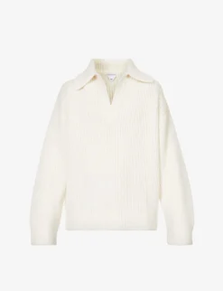 Bottega Veneta Open-collar Wool And Cashmere-blend Jumper