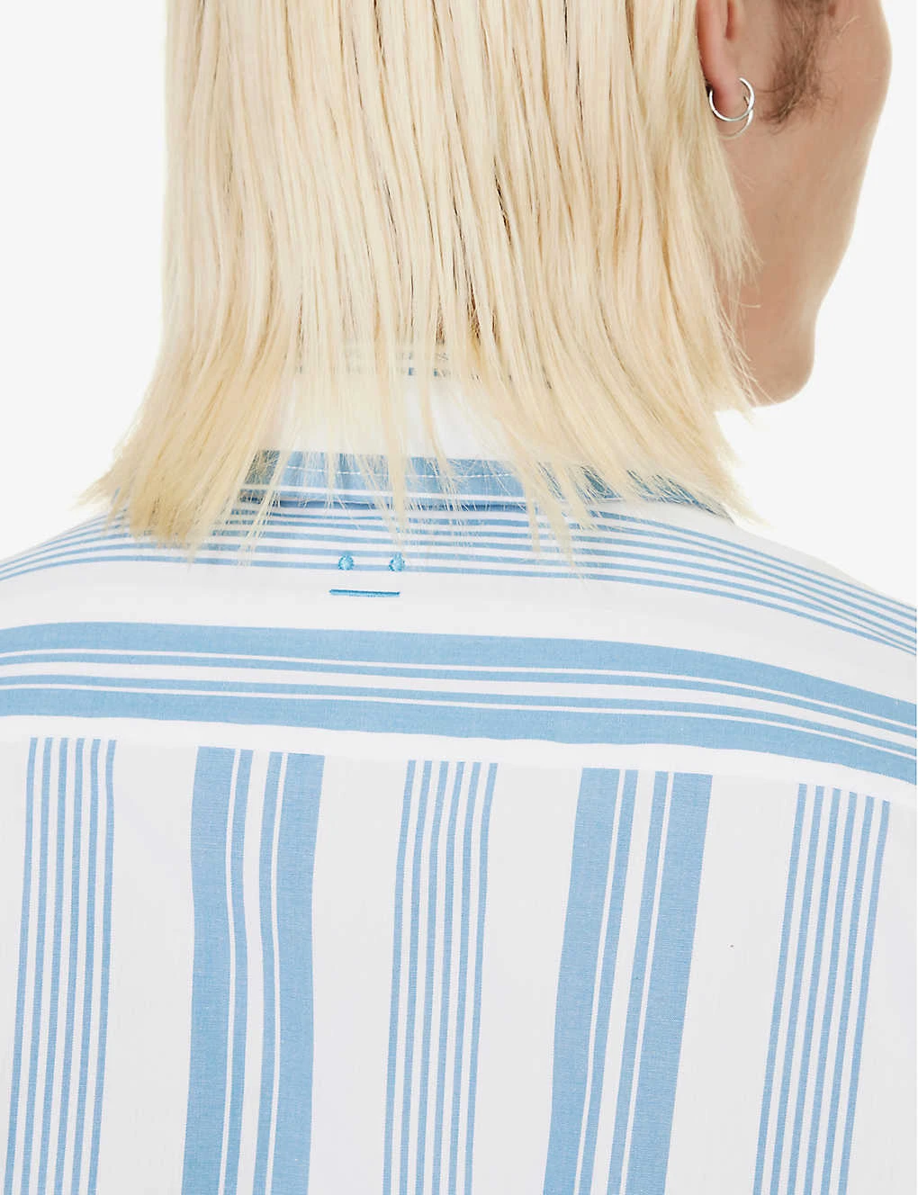 Acne Studios Sarlie Striped Brand-appliqué Relaxed-fit Cotton-poplin Shirt 5 Acne Studios Sarlie Striped Brand-appliqué Relaxed-fit Cotton-poplin Shirt - Image 5