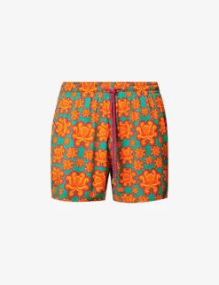 Vilebrequin Octopus-print Stretch-recycled-polyamide Swim Shorts