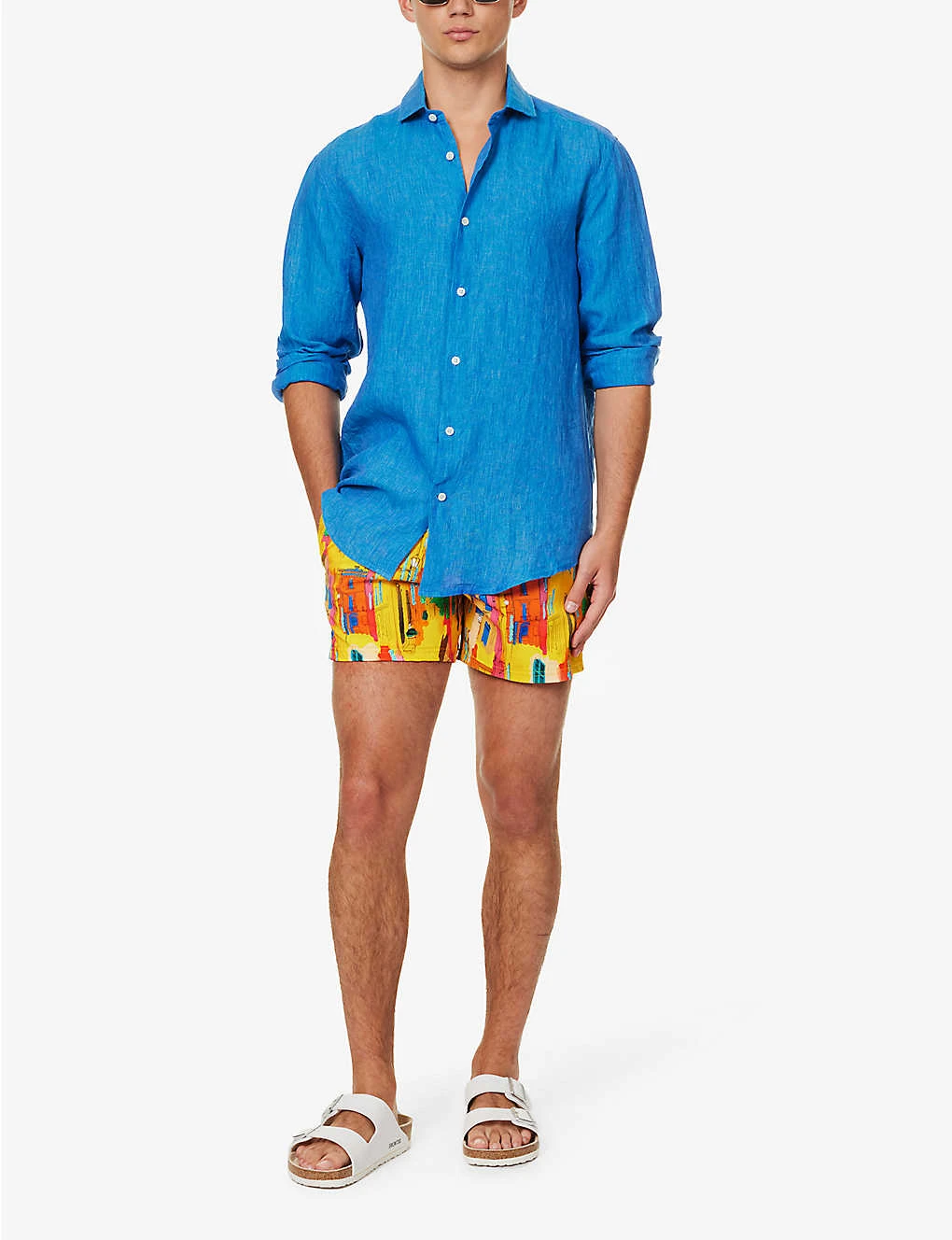 Vilebrequin Sunny Abstract-print Stretch-recycled-polyamide Swim Shorts 2 Vilebrequin Sunny Abstract-print Stretch-recycled-polyamide Swim Shorts - Image 2