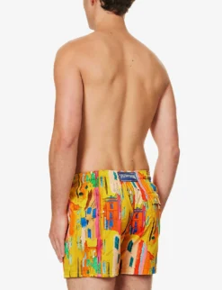 Vilebrequin Sunny Abstract-print Stretch-recycled-polyamide Swim Shorts 8 Vilebrequin Sunny Abstract-print Stretch-recycled-polyamide Swim Shorts -Falkeis Store R04159192 SOLEIL ALT03