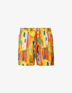 Vilebrequin Sunny Abstract-print Stretch-recycled-polyamide Swim Shorts