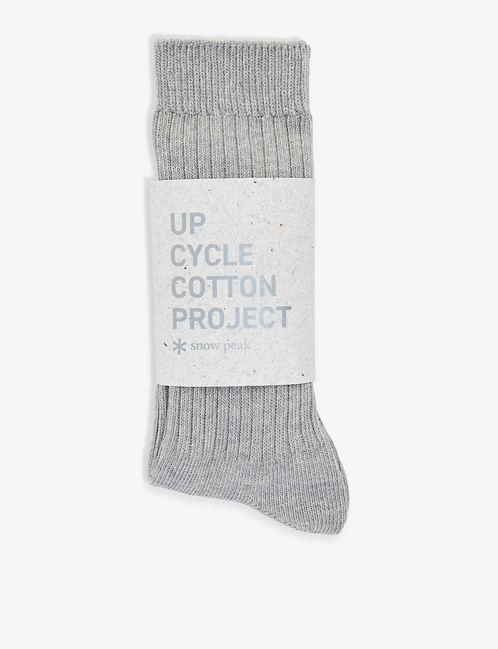 Snow Peak Ribbed Stretch-upcycled-cotton Blend Socks 1 Snow Peak Ribbed Stretch-upcycled-cotton Blend Socks