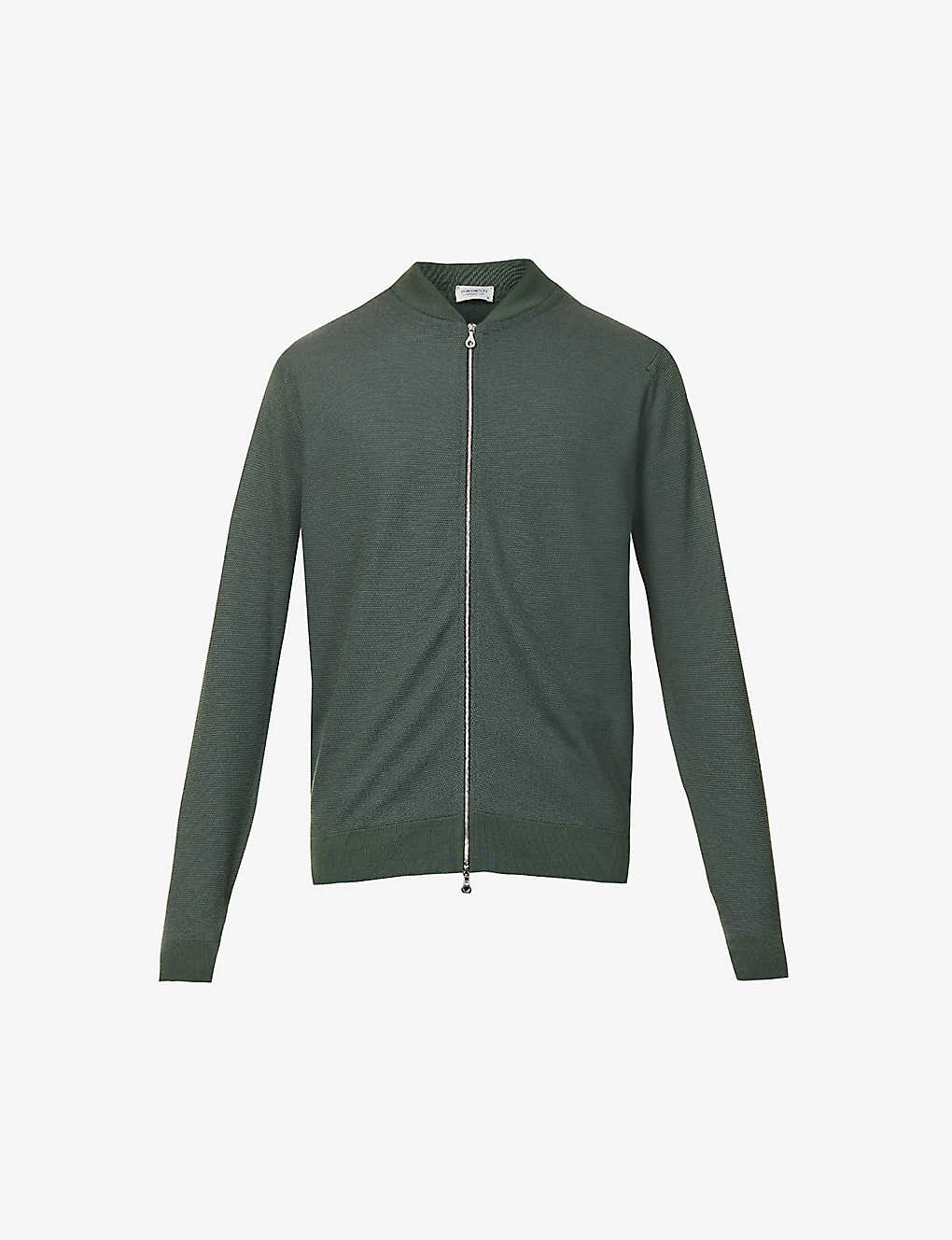 JOHN SMEDLEY Baseball-collar Wool Bomber Jacket 1 JOHN SMEDLEY Baseball-collar Wool Bomber Jacket