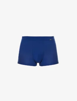 HANRO Logo-patch Stretch-woven Boxer Briefs
