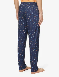 HANRO Motif-printed Mid-rise Cotton-jersey Trousers 8 HANRO Motif-printed Mid-rise Cotton-jersey Trousers -Falkeis Store R04160680 GALAXYPRINT ALT03