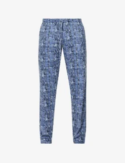 HANRO Checked Mid-rise Cotton-jersey Trousers