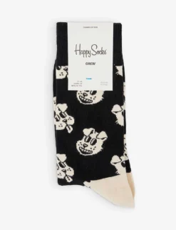 Happy Socks Doggo Dog-print Stretch Cotton-blend Socks