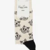 Happy Socks Cat-print Stretch Cotton-blend Socks