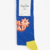 Happy Socks Number One Dad Stretch Cotton-blend Socks