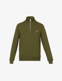 Zebra-appliqué Regular-fit Organic Cotton-jersey Sweatshirt