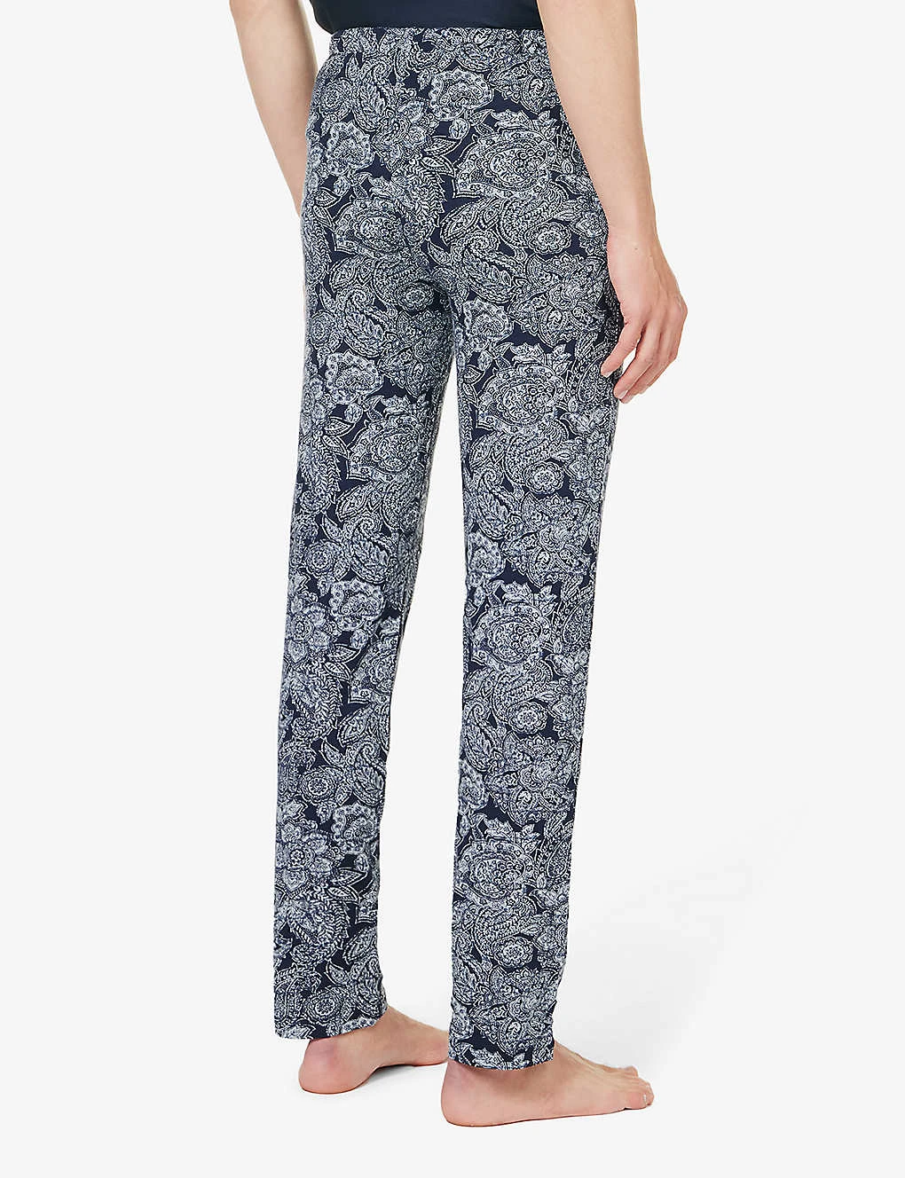 Floral-print Mid-rise Stretch-modal Pyjama Bottoms 4 Floral-print Mid-rise Stretch-modal Pyjama Bottoms - Image 4