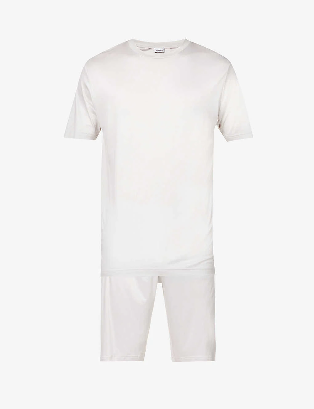 Crewneck Short-sleeve Woven Pyjama Top 1 Crewneck Short-sleeve Woven Pyjama Top