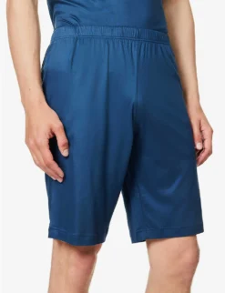 Crewneck Short-sleeve Woven Pyjama Set -Falkeis Store R04161949 DARKBLUE ALT04