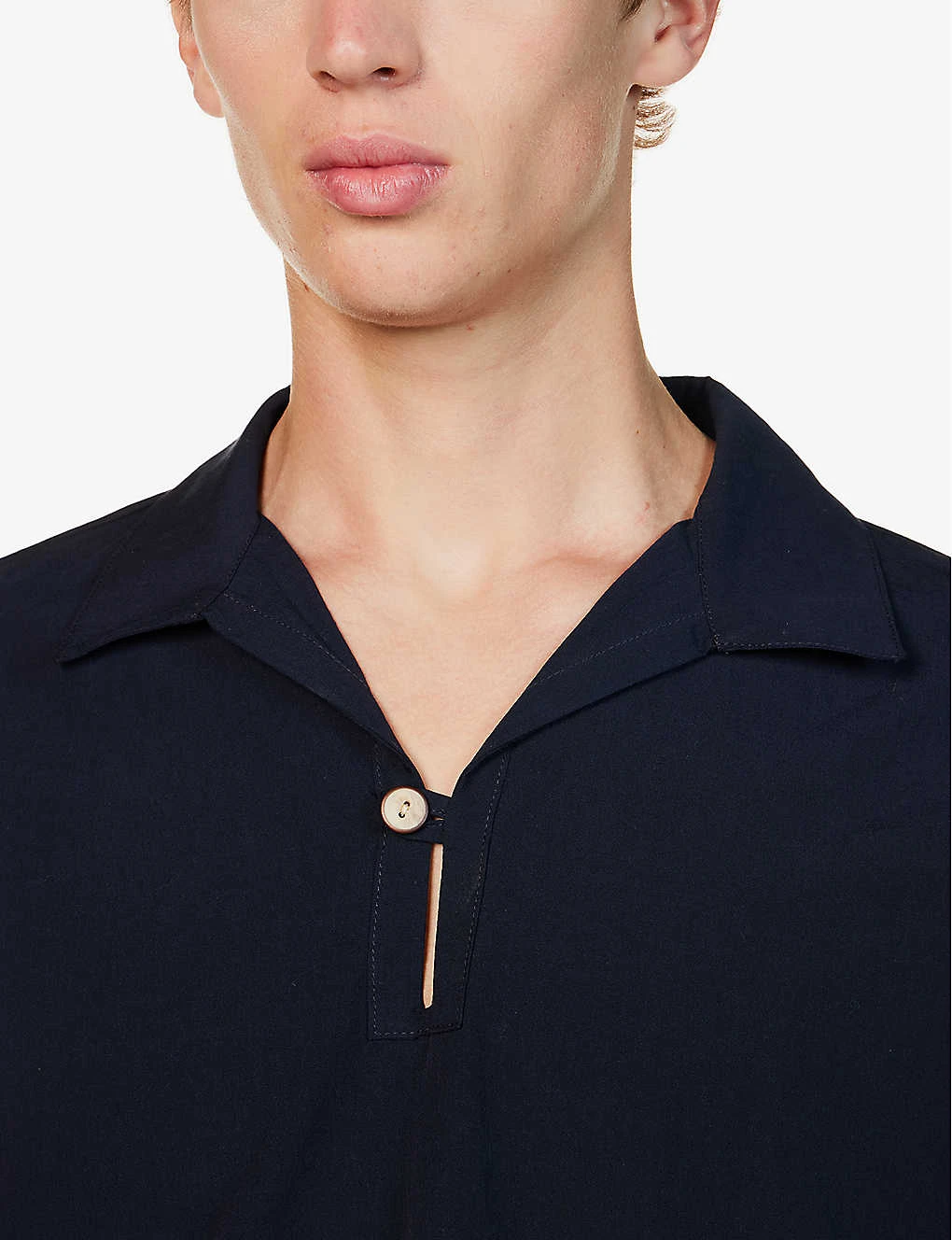 El Choro Polo-collar Relaxed-fit Organic-cotton Shirt 5 El Choro Polo-collar Relaxed-fit Organic-cotton Shirt - Image 5