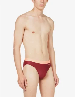 Speedo 7cm Logo-embroidered Swim Briefs -Falkeis Store R04163350 OXBLOODSOFTCORAL ALT02