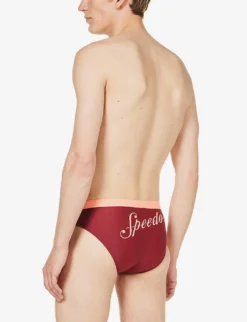 Speedo 7cm Logo-embroidered Swim Briefs -Falkeis Store R04163350 OXBLOODSOFTCORAL ALT03