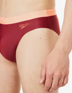 Speedo 7cm Logo-embroidered Swim Briefs -Falkeis Store R04163350 OXBLOODSOFTCORAL ALT04