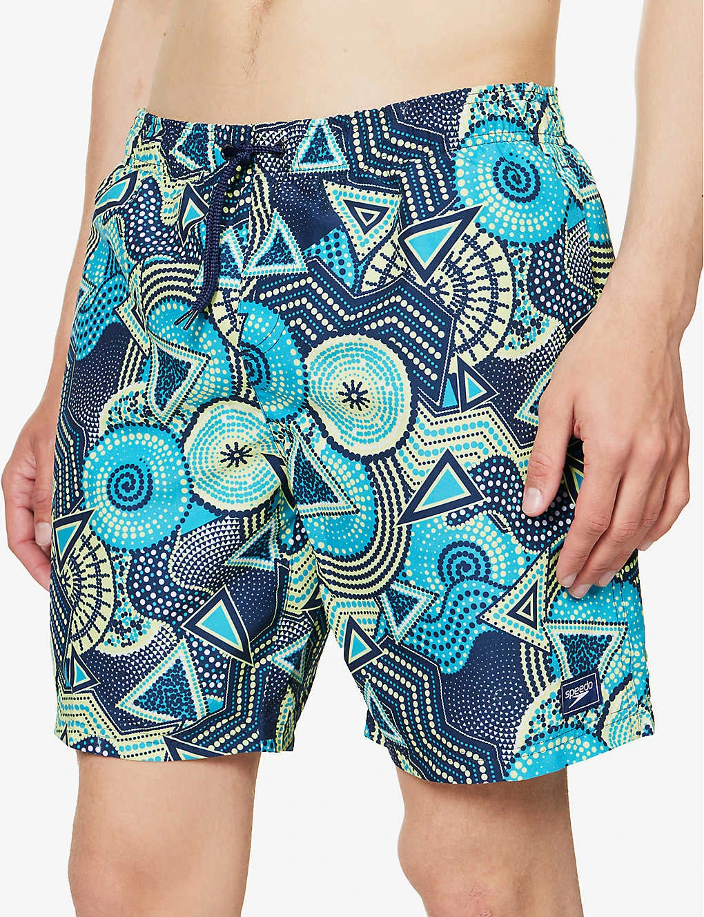Speedo Watershort 45cm Geo-print Recycled-polyester Swim Shorts 5 Speedo Watershort 45cm Geo-print Recycled-polyester Swim Shorts - Image 5