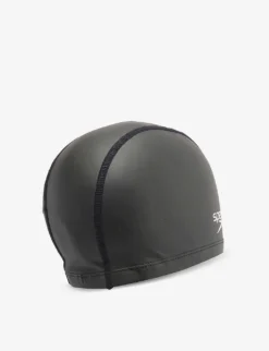 Speedo Ultra Pace Logo-print Shell Swimming Cap 5 Speedo Ultra Pace Logo-print Shell Swimming Cap -Falkeis Store R04163358 BLACK ALT02