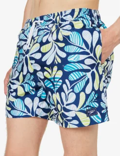 Speedo Watershort 40cm Abstract-print Recycled-polyester Swim Shorts -Falkeis Store R04163365 BLUEAQUWHITESPRITZ ALT04