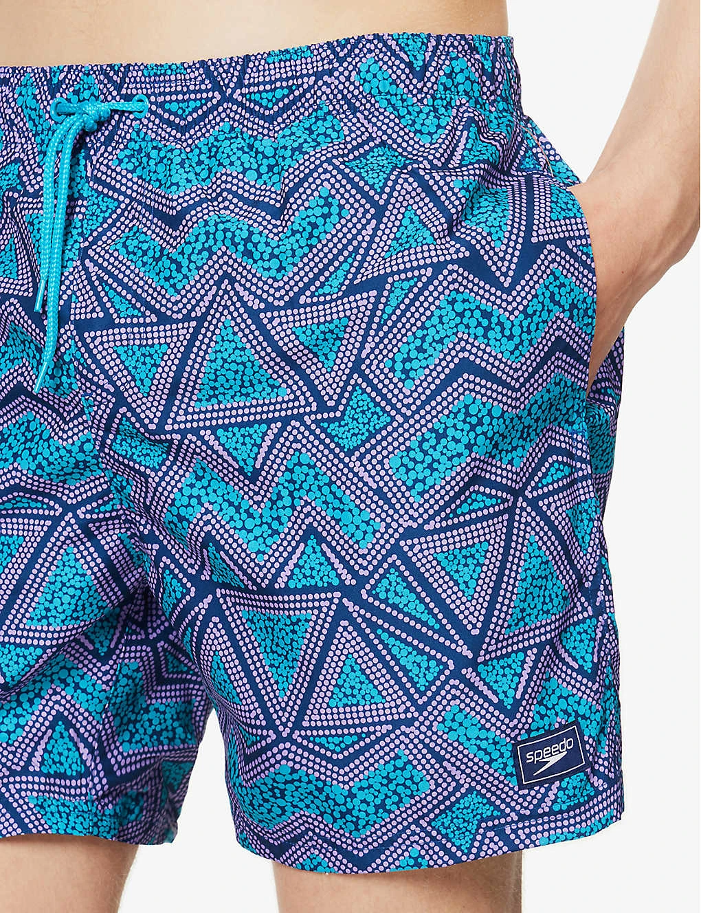 Speedo Watershort 40cm Geo-print Recycled-polyester Swim Shorts 5 Speedo Watershort 40cm Geo-print Recycled-polyester Swim Shorts - Image 5