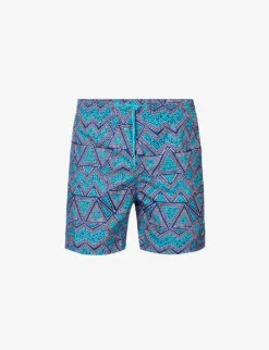 Speedo Watershort 40cm Geo-print Recycled-polyester Swim Shorts
